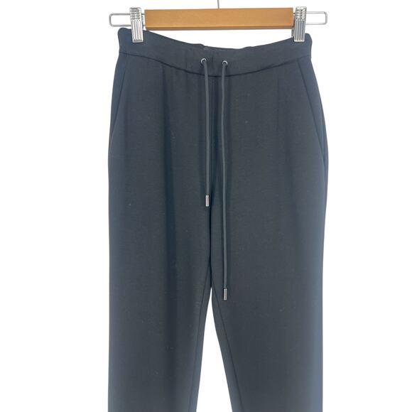 Theory Black Slouchy Double-Knit Jogger Pants - Picture 5 of 14